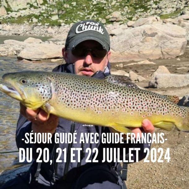 Séjour pêche de la truite en Hélicoptère avec guide français en  Andorre / juillet 2024